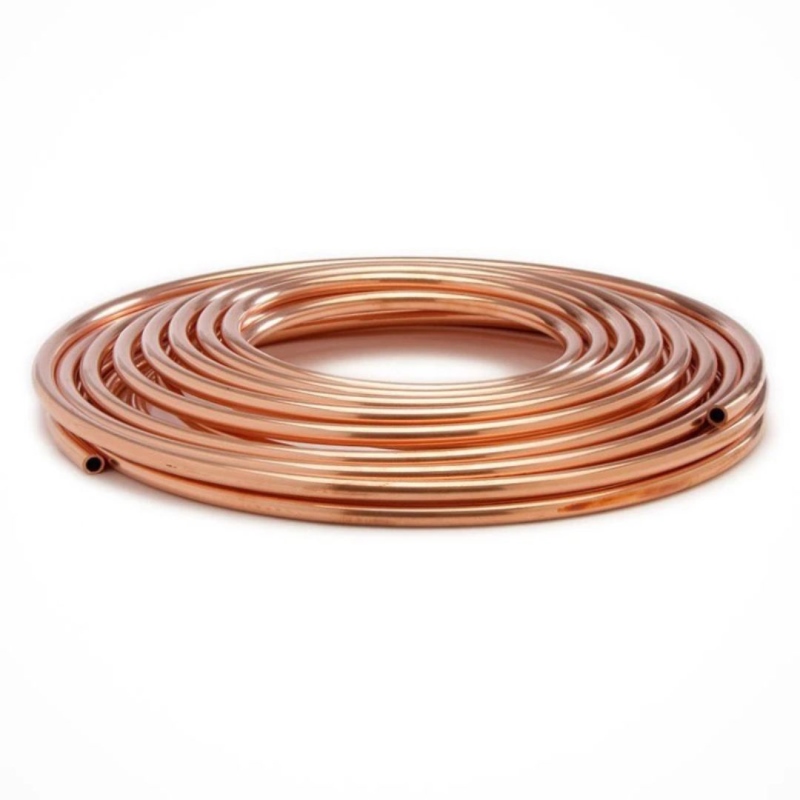 Труба медная отожженная МЗр 12х1 мм ГОСТ 617-90 для холодоснабжения  ОборонСпецСплав