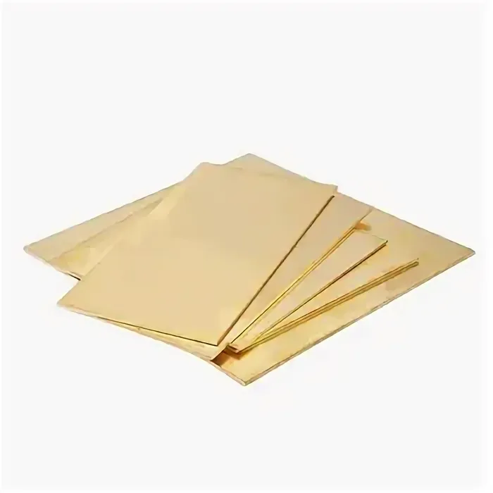 Латунная пластина для поделок Л63 609x609x3 мм ГОСТ 931 - 90  ОборонСпецСплав