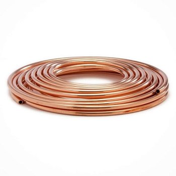 Труба медная отожженная М1р 332х3.5 мм ГОСТ 617-90 для водопровода